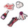 Αξεσουάρ Accessoires Υποδήματα Crocs JIBBITZ APRES SKI GIRL 5 PACK Multicolour