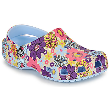 Παπούτσια Κορίτσι Σαμπό Crocs Classic Retro Floral Clog K Μπλέ