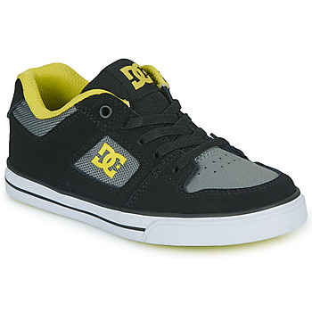 Παπούτσια Αγόρι Χαμηλά Sneakers DC Shoes PURE ELASTIC Black / Grey / Yellow