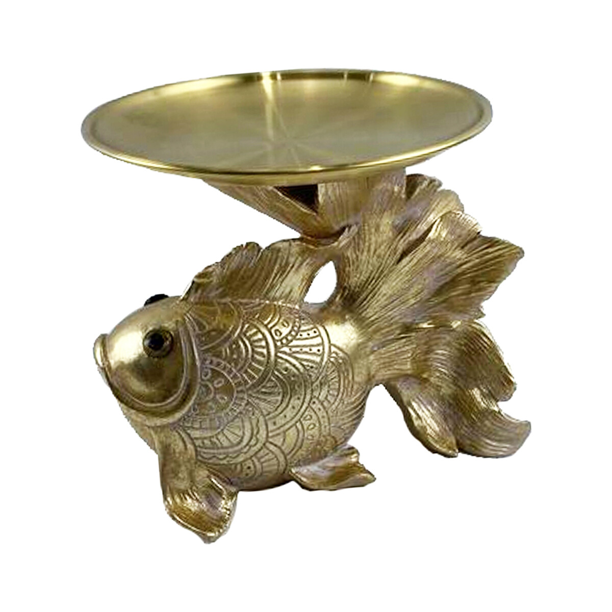 Σπίτι Αγαλματίδια και  Signes Grimalt Δίσκο Ψαριών Gold