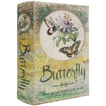 Σπίτι Καλάθια / κουτιά Signes Grimalt Κουτί Βιβλίων Πεταλούδας Yellow