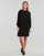 Υφασμάτινα Γυναίκα Κοντά Φορέματα Only ONLTESSA CAREY L/S HOOD DRESS NCA KNT Black
