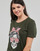 Υφασμάτινα Γυναίκα T-shirt με κοντά μανίκια Only ONLABELLA L/S GLITTER V-NECK CS KNT Kaki