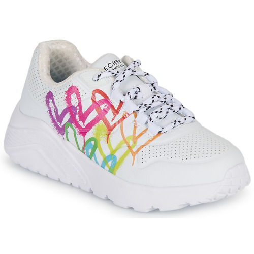 Παπούτσια Κορίτσι Χαμηλά Sneakers Skechers UNO LITE Άσπρο / Multicolour
