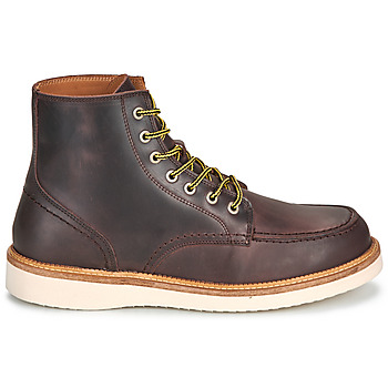 Selected SLHTEO NEW LEATHER MOC-TOE BOOT Brown