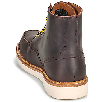 Selected SLHTEO NEW LEATHER MOC-TOE BOOT Brown