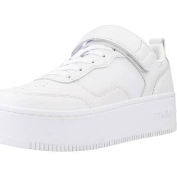 Παπούτσια Γυναίκα Sneakers Tommy Jeans ADHESIVE STRIP FLATFORM Άσπρο