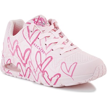 Παπούτσια Γυναίκα Χαμηλά Sneakers Skechers Uno Spread The Love 155507-LTPK Ροζ