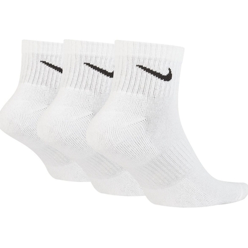 Εσώρουχα Άνδρας Κάλτσες Nike U NK EVERYDAY CUSH QTR 3P Άσπρο