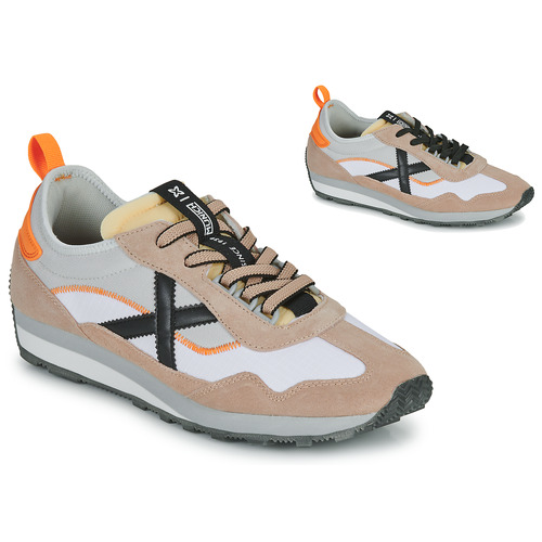 Παπούτσια Άνδρας Χαμηλά Sneakers Munich UM Άσπρο / Beige / Orange