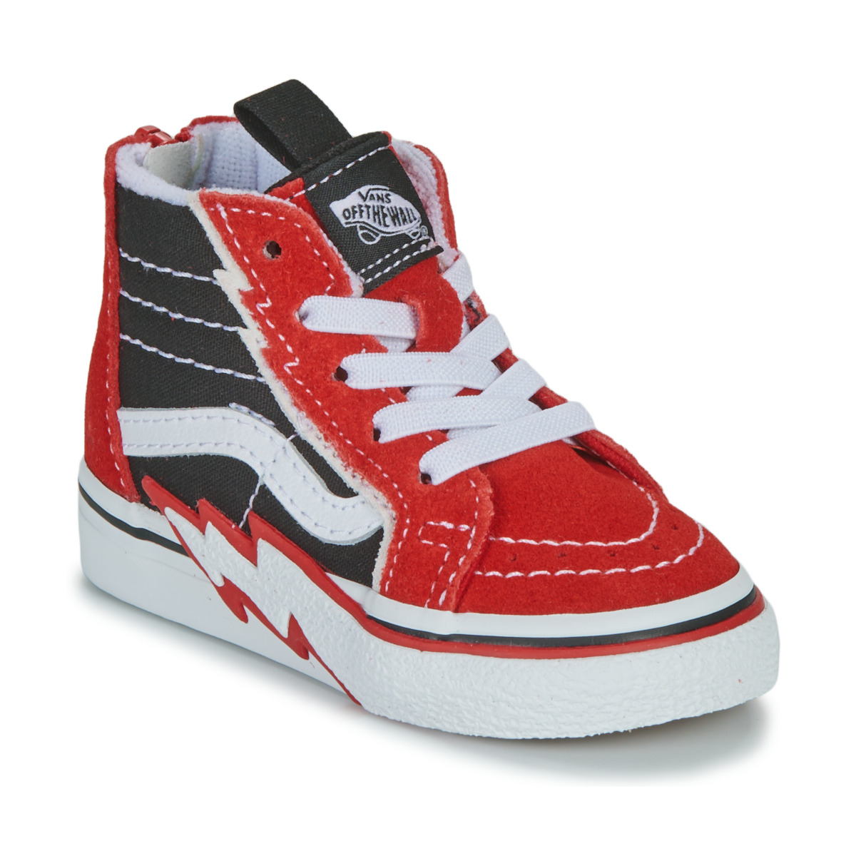Παπούτσια Αγόρι Ψηλά Sneakers Vans TD SK8-Hi Zip Bolt Black / Red