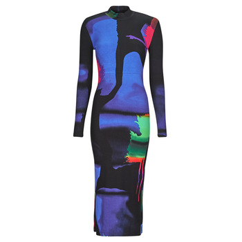 Υφασμάτινα Γυναίκα Μακριά Φορέματα Desigual HOLOGRAM - LACROIX Multicolour