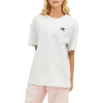 Υφασμάτινα Γυναίκα T-shirts & Μπλούζες New Balance UNISSENTIALS TEE Grey