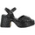 Παπούτσια Γυναίκα Σανδάλια / Πέδιλα Pon´s Quintana 10414 Cuir Tresse Femme Noir Black