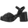 Παπούτσια Γυναίκα Σανδάλια / Πέδιλα Pon´s Quintana 10414 Cuir Tresse Femme Noir Black