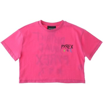 Υφασμάτινα Κορίτσι T-shirt με κοντά μανίκια Pyrex 034023 Ροζ
