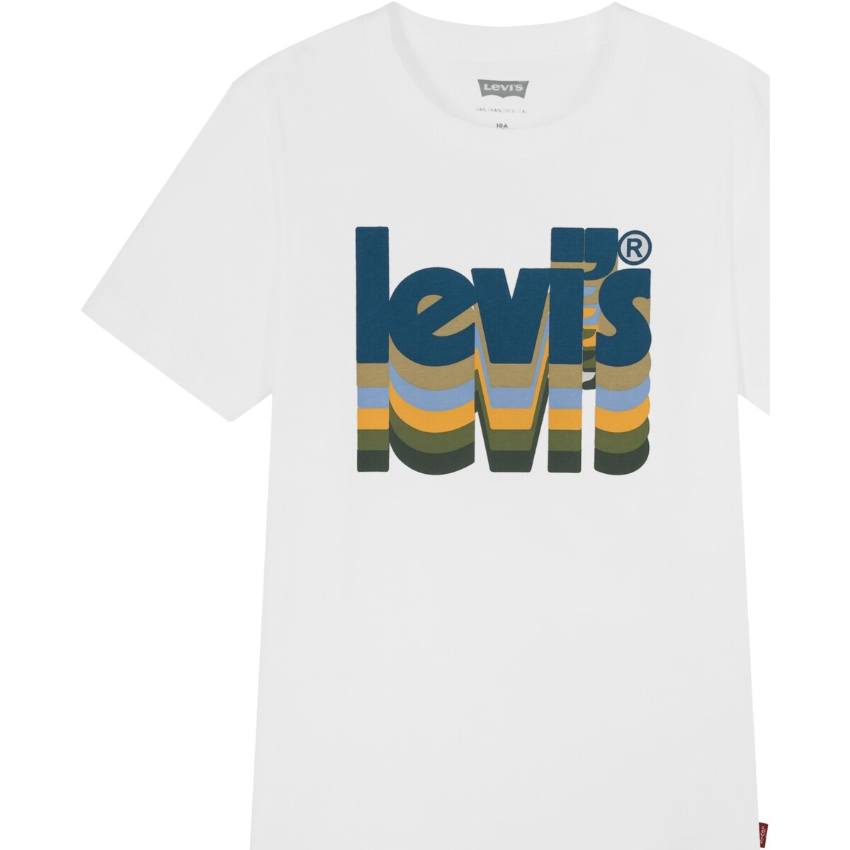 Υφασμάτινα Κορίτσι T-shirt με κοντά μανίκια Levi's 212103 Άσπρο