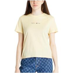 Υφασμάτινα Γυναίκα T-shirt με κοντά μανίκια Tommy Hilfiger  Yellow