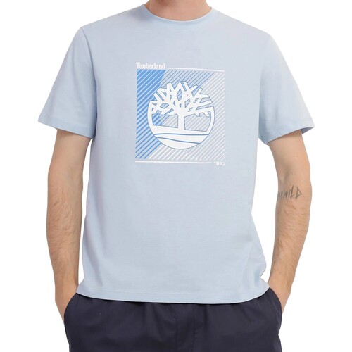 Υφασμάτινα Άνδρας T-shirt με κοντά μανίκια Timberland 212171 Μπλέ