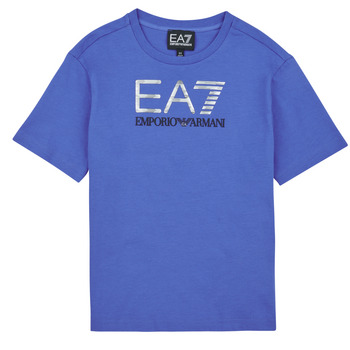 Υφασμάτινα Αγόρι T-shirt με κοντά μανίκια Emporio Armani EA7 VISIBILITY TSHIRT Μπλέ