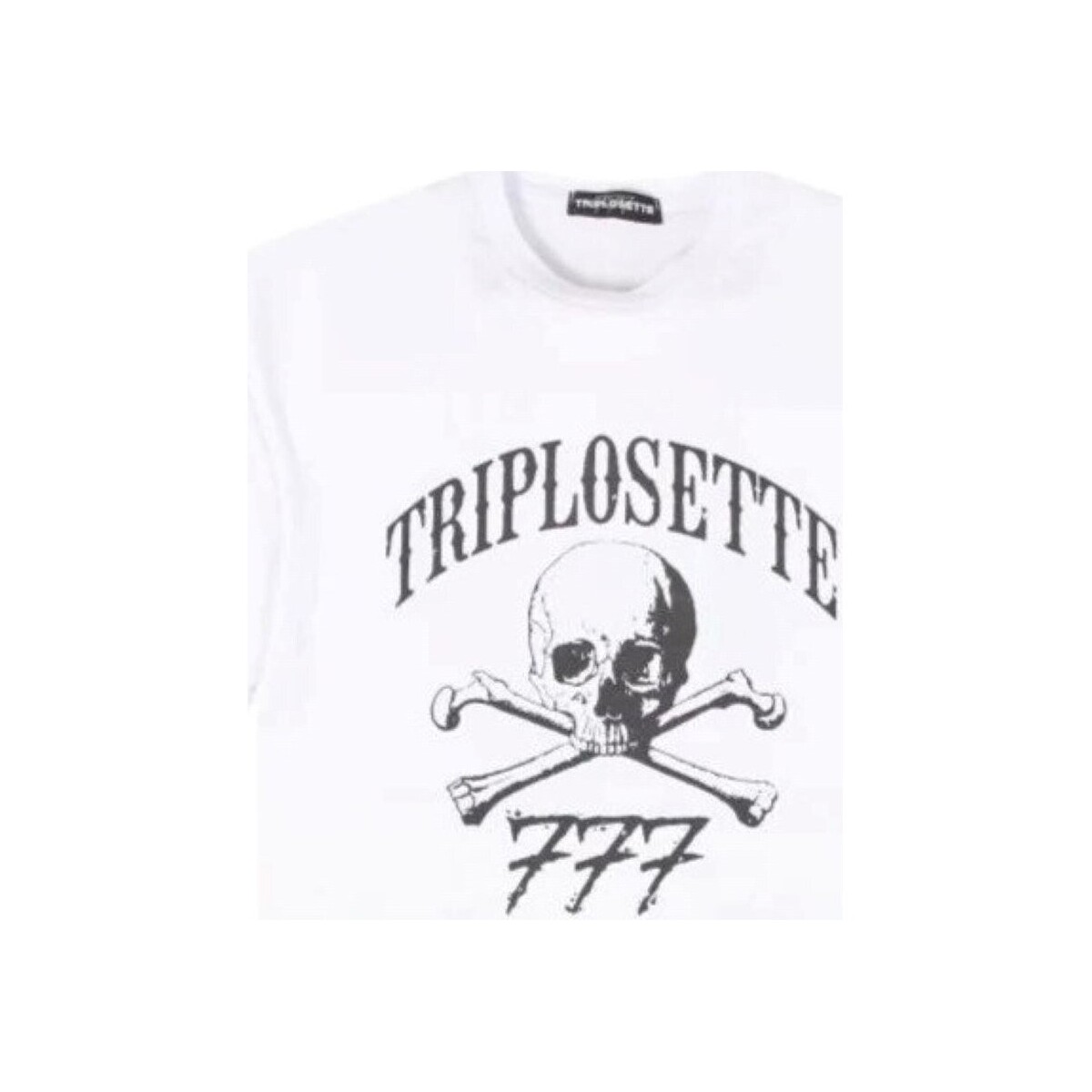 Υφασμάτινα Άνδρας T-shirt με κοντά μανίκια Triplosette 777 TRSM447 Άσπρο