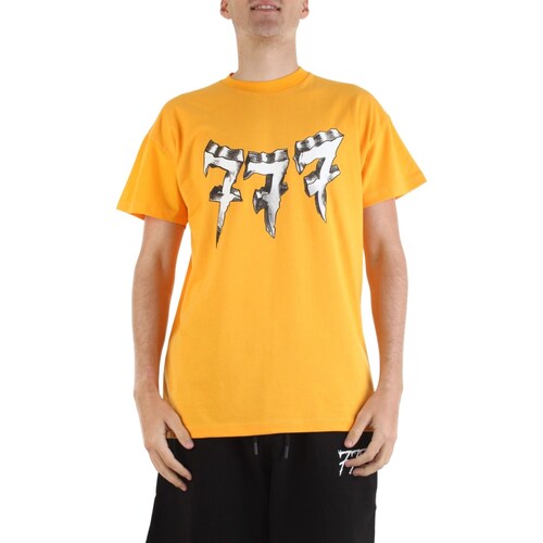 Υφασμάτινα Άνδρας T-shirt με κοντά μανίκια Triplosette 777 TRSM465 Yellow