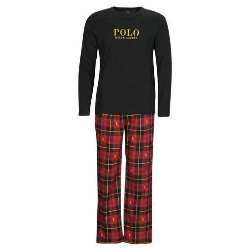 Υφασμάτινα Άνδρας Πιτζάμα/Νυχτικό Polo Ralph Lauren L/S PJ SLEEP SET Black / Red