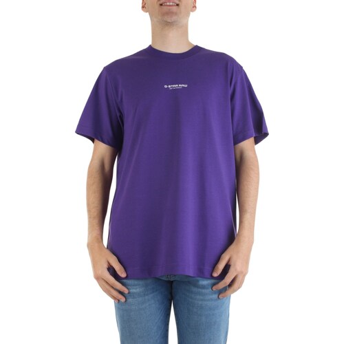 Υφασμάτινα Άνδρας T-shirt με κοντά μανίκια G-Star Raw D21377-C784 Violet