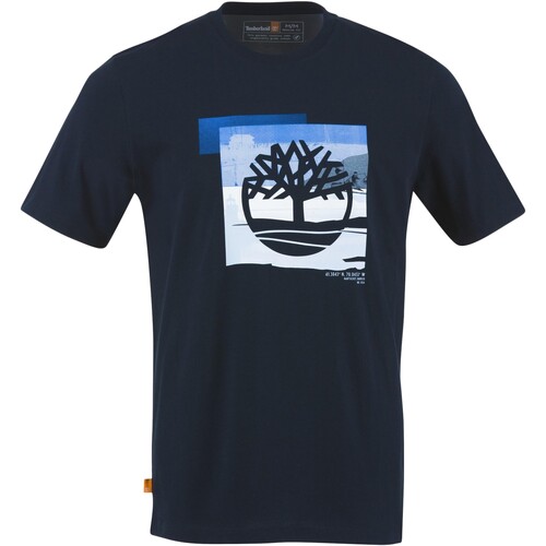 Υφασμάτινα Άνδρας T-shirt με κοντά μανίκια Timberland 213102 Μπλέ