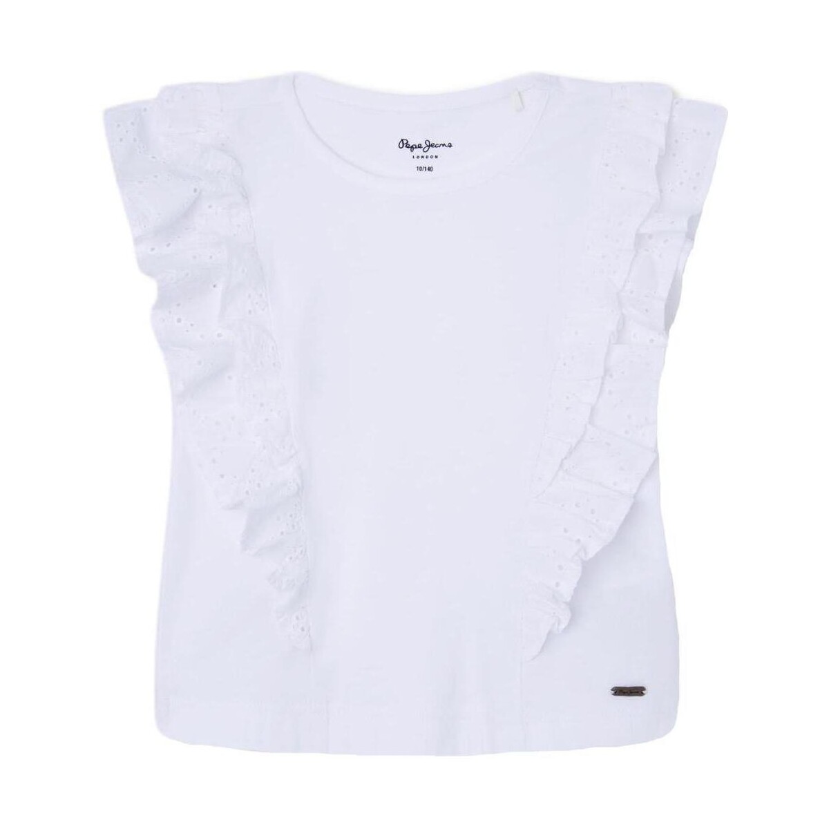 Υφασμάτινα Κορίτσι T-shirt με κοντά μανίκια Pepe jeans  Άσπρο