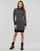 Υφασμάτινα Γυναίκα Κοντά Φορέματα Guess LS LISE 4G LOGO SWTR DRESS Black
