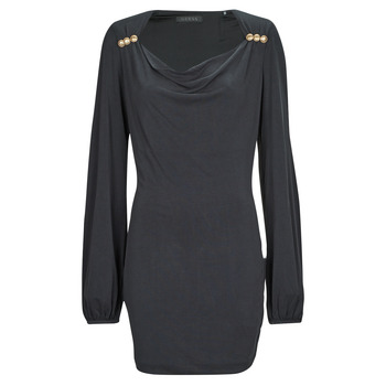 Υφασμάτινα Γυναίκα Κοντά Φορέματα Guess LS BOAT NK CECILIA DRESS Black