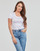 Υφασμάτινα Γυναίκα T-shirt με κοντά μανίκια Guess SS VN 4G ALLOVER TEE Άσπρο