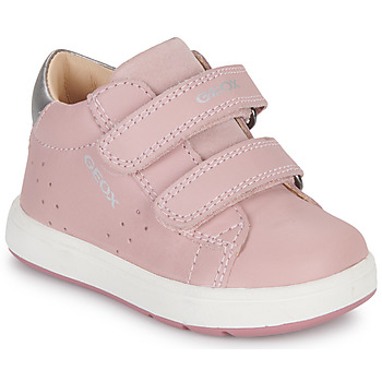 Παπούτσια Κορίτσι Χαμηλά Sneakers Geox B BIGLIA GIRL Ροζ / Silver