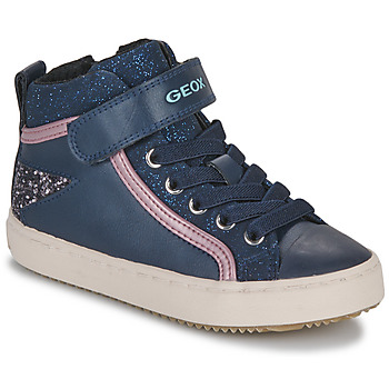 Παπούτσια Κορίτσι Ψηλά Sneakers Geox J KALISPERA GIRL Marine / Ροζ