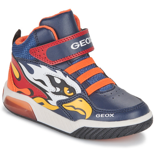 Παπούτσια Αγόρι Ψηλά Sneakers Geox J INEK BOY B Marine / Orange