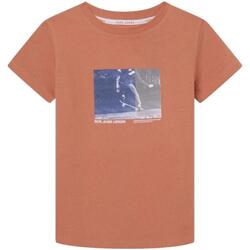 Υφασμάτινα Αγόρι T-shirt με κοντά μανίκια Pepe jeans  Orange