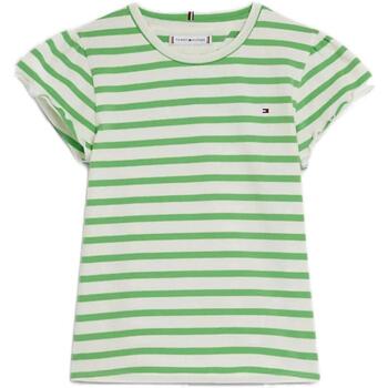 Υφασμάτινα Κορίτσι T-shirt με κοντά μανίκια Tommy Hilfiger  Green