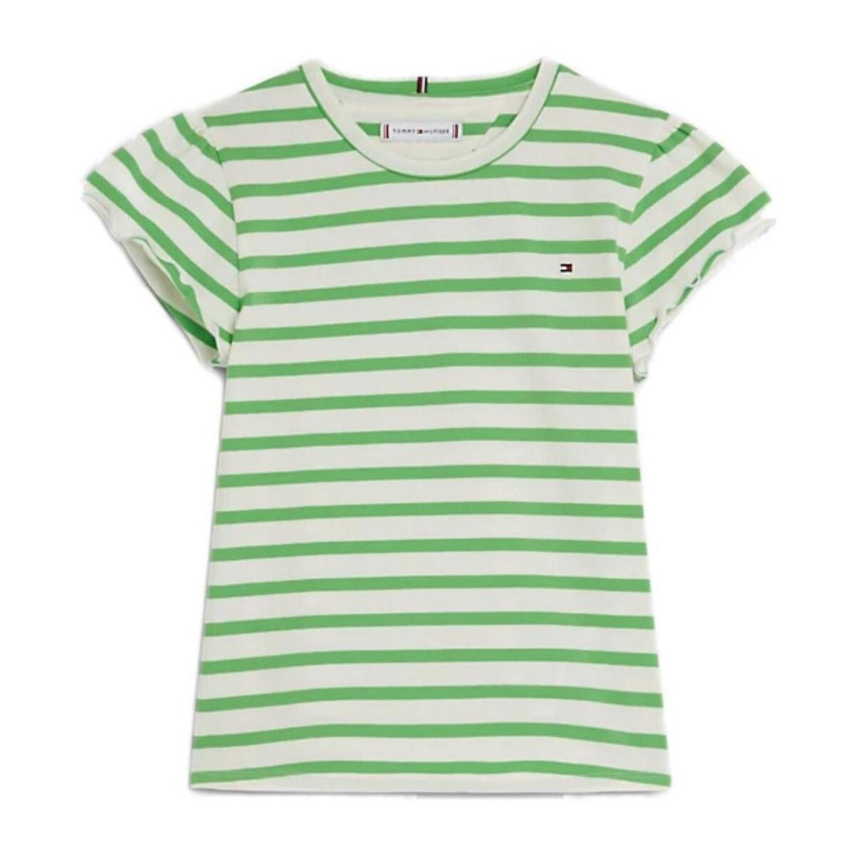 Υφασμάτινα Κορίτσι T-shirt με κοντά μανίκια Tommy Hilfiger  Green