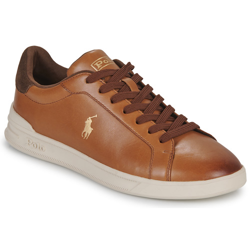 Παπούτσια Άνδρας Χαμηλά Sneakers Polo Ralph Lauren HERITAGE COURT Cognac