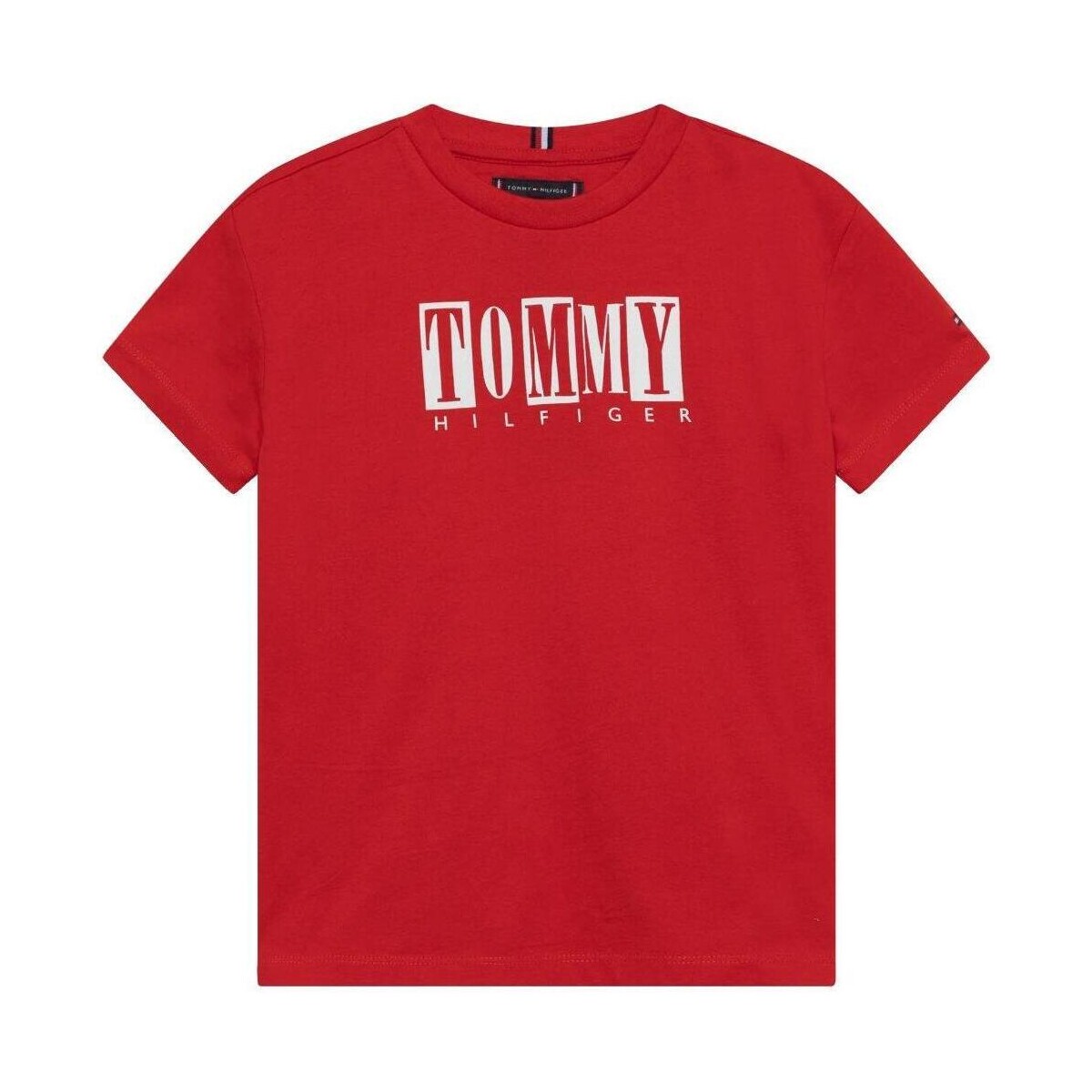 Υφασμάτινα Αγόρι T-shirt με κοντά μανίκια Tommy Hilfiger  Red