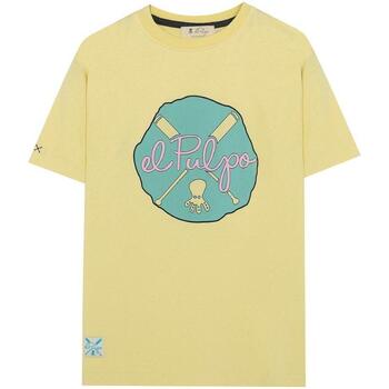 Υφασμάτινα Αγόρι T-shirt με κοντά μανίκια Elpulpo  Yellow