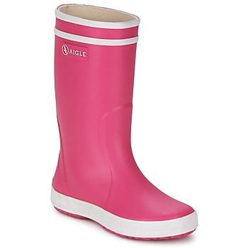 Παπούτσια Κορίτσι Μπότες βροχής Aigle LOLLY-POP Ροζ / Άσπρο
