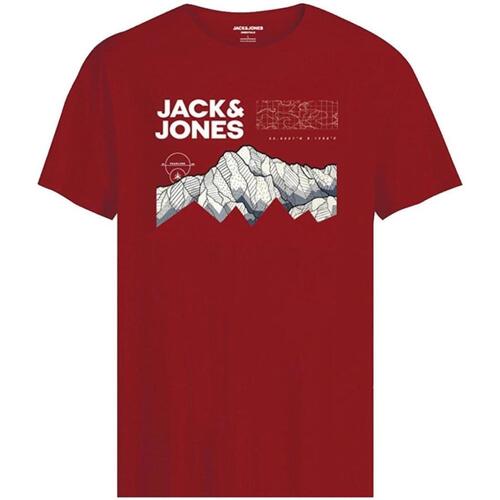 Υφασμάτινα Αγόρι T-shirt με κοντά μανίκια Jack & Jones  Red