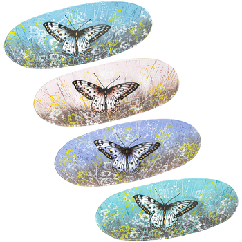 Σπίτι Κουτιά / δοχεία  αποθήευσης Signes Grimalt Πλάκα Πεταλούδας Ωοειδούς Πεταλούδας 4U Multicolour