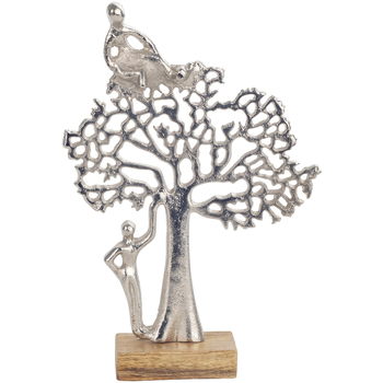 Σπίτι Αγαλματίδια και  Signes Grimalt Δέντρα Επιφάνειας Εργασίας Silver