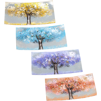 Σπίτι Κουτιά / δοχεία  αποθήευσης Signes Grimalt 4U Αφηρημένο Πιάτο Δέντρων Multicolour