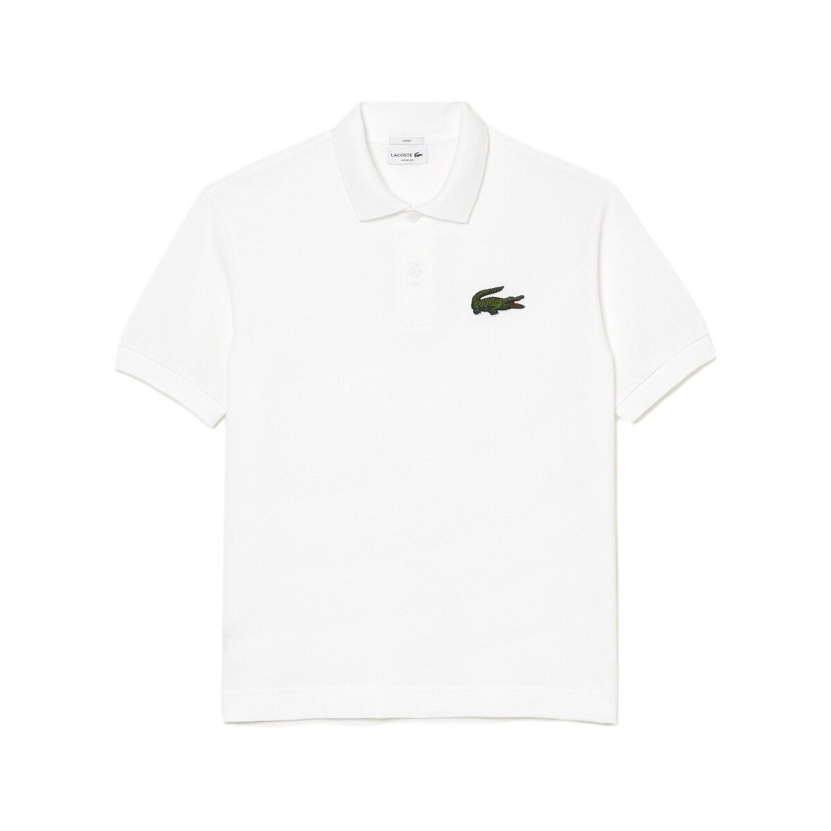 Lacoste  T-shirts & Polos Lacoste Unisex Loose Fit Polo - Blanc