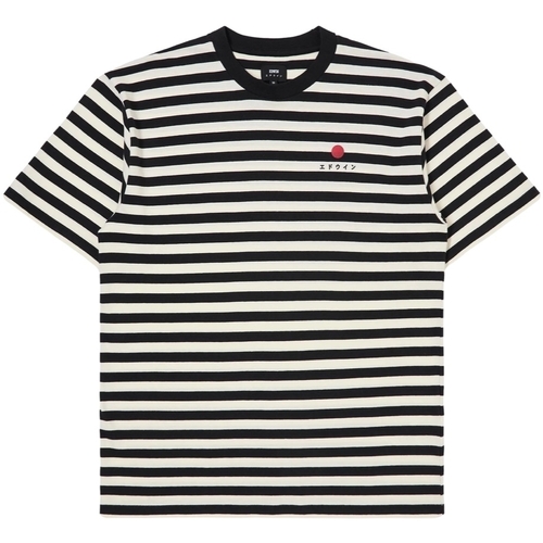 Υφασμάτινα Άνδρας T-shirts & Μπλούζες Edwin Basic Stripe T-Shirt - Black/White Multicolour