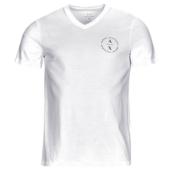 Υφασμάτινα Άνδρας T-shirt με κοντά μανίκια Armani Exchange 6RZTBD Άσπρο